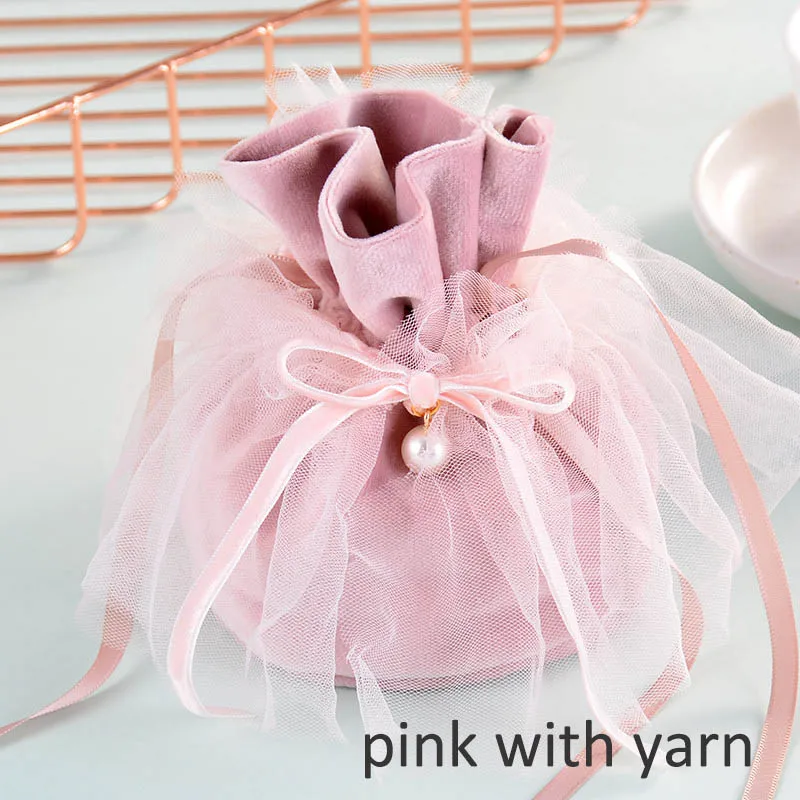 wedding favors 12*9cm drawstring bags flannel baby shower