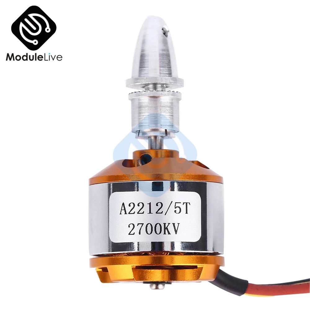 A2212/5T 2700KV Brushless Motor Outrunner A 2212For RC Airplane Aircraft Quadcopter
A2212/5T 2700KV Brushless Motor Outrunner A 2212For RC Airplane Aircraft Quadcopter