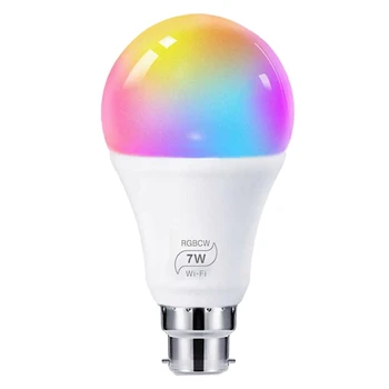 Dimmable Wifi Smart Light Bulb Lamp B22 7W 500LM 6500K RGB LED Light Bulb for Alexa Google ic Home Kitchen
Dimmable Wifi Smart Light Bulb Lamp B22 7W 500LM 6500K RGB LED Light Bulb for Alexa Google ic Home Kitchen