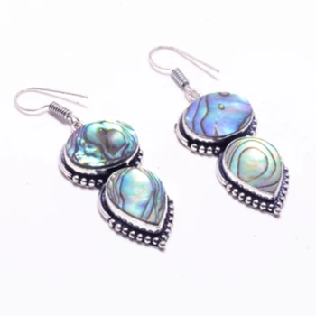 Genuine Abalone Shell Silver Overlay on Copper Earrings , Hand made Women Jewelry Gift, E5576
Genuine Abalone Shell Silver Overlay on Copper Earrings , Hand made Women Jewelry Gift, E5576