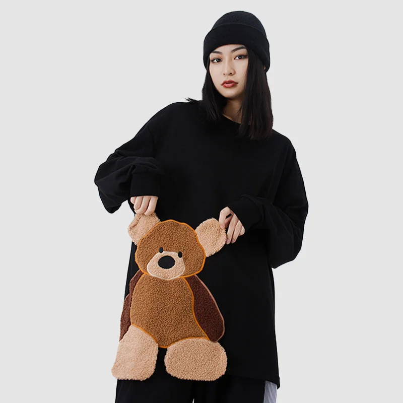 2020 Cartoon Sweater Winter New Chic Plush Bear Decorative Embroidery Round Neck Jacket Jacket
2020 Cartoon Sweater Winter New Chic Plush Bear Decorative Embroidery Round Neck Jacket Jacket