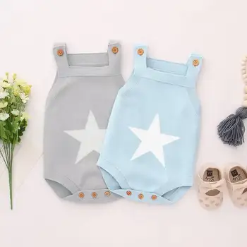 Baby Boys and Girls Star Knitted Rompers Fashion Newborn Holiday Kids Candy Color Spring Autumn Clothing Romper 
Baby Boys and Girls Star Knitted Rompers Fashion Newborn Holiday Kids Candy Color Spring Autumn Clothing Romper