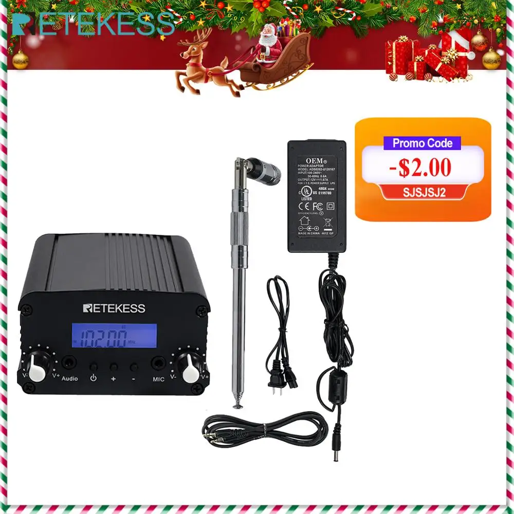 Retekess TR509 Wireless FM Broadcast Transmitter Stereo Radio Station Campus Amplifier Dual Mode For Drive-in Church Worship
Retekess TR509 Wireless FM Broadcast Transmitter Stereo Radio Station Campus Amplifier Dual Mode For Drive-in Church Worship