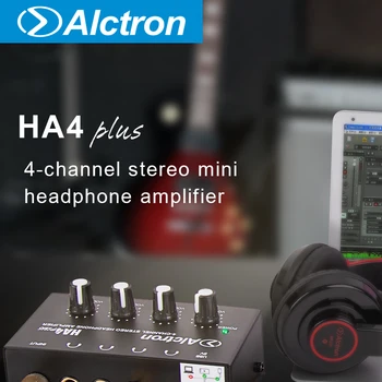 

PLUS HA4 Alctron 4-channel mini headphone amplifier used in studio, stage performance