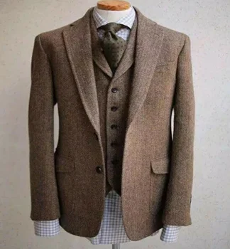 2020 Italian Style Suits For Men Vintage Wool Herringbone Classic Suits Three Pieces Two Buttons Notch Lapel Mens Suits
2020 Italian Style Suits For Men Vintage Wool Herringbone Classic Suits Three Pieces Two Buttons Notch Lapel Mens Suits