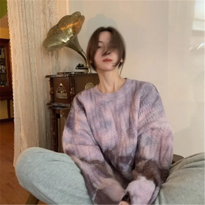 Ink Print Colorful Rainbow Colors Sweater for Ladies Elegant All-match Sweet Chic Design Sweater for Ladies 2020 New Arrivals
Ink Print Colorful Rainbow Colors Sweater for Ladies Elegant All-match Sweet Chic Design Sweater for Ladies 2020 New Arrivals