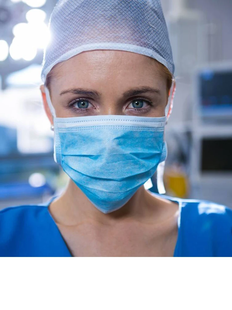 Masks Disposable Medical Protective Masks 3 layers of blue adult 200pcs / bag to prevent the spread of new crown virus influ
Masks Disposable Medical Protective Masks 3 layers of blue adult 200pcs / bag to prevent the spread of new crown virus influ