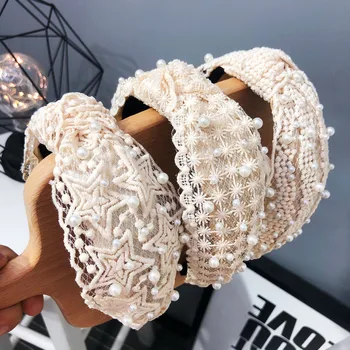 High-Grade Hair Accessories Lace Headband Broadside Korean Version of the Head Hair Nail Pearl hair bands for women
High-Grade Hair Accessories Lace Headband Broadside Korean Version of the Head Hair Nail Pearl hair bands for women
