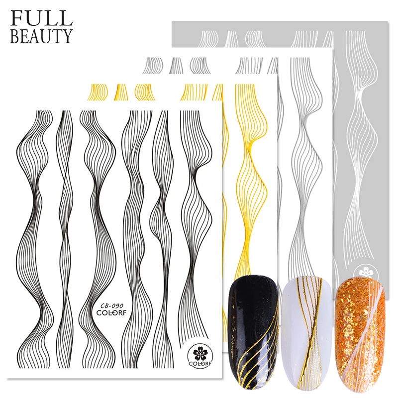 3D Curved Stripe Lines Slider Nail Adhesive Sticker Wraps Metal Wave Stripes Tape for Nails Gold Manicure Designs Tips CHBP/CB
3D Curved Stripe Lines Slider Nail Adhesive Sticker Wraps Metal Wave Stripes Tape for Nails Gold Manicure Designs Tips CHBP/CB