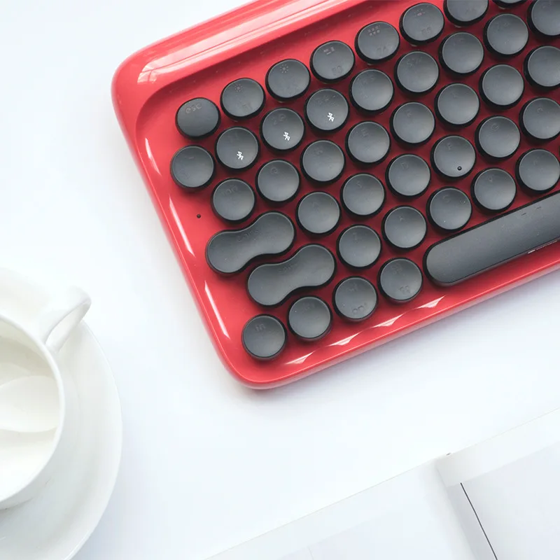Red circle dot Bluetooth wireless retro mechanical keyboard for tablet Apple MAC, EH112S 79 (key)
Red circle dot Bluetooth wireless retro mechanical keyboard for tablet Apple MAC, EH112S 79 (key)
