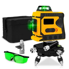12 Green Lines Laser Level with Target Plate 3D 360 Self Leveling Horizontal Vertical for Home Improvement Measuring Layout Work
12 Green Lines Laser Level with Target Plate 3D 360 Self Leveling Horizontal Vertical for Home Improvement Measuring Layout Work