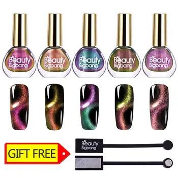 BeautyBigBang 5 Bottles 6ml 3D Cat Eye Nail Polish Set Holographic Chameleon Magnetic Aurora Series Glitter Varnish Nail Art Set
BeautyBigBang 5 Bottles 6ml 3D Cat Eye Nail Polish Set Holographic Chameleon Magnetic Aurora Series Glitter Varnish Nail Art Set