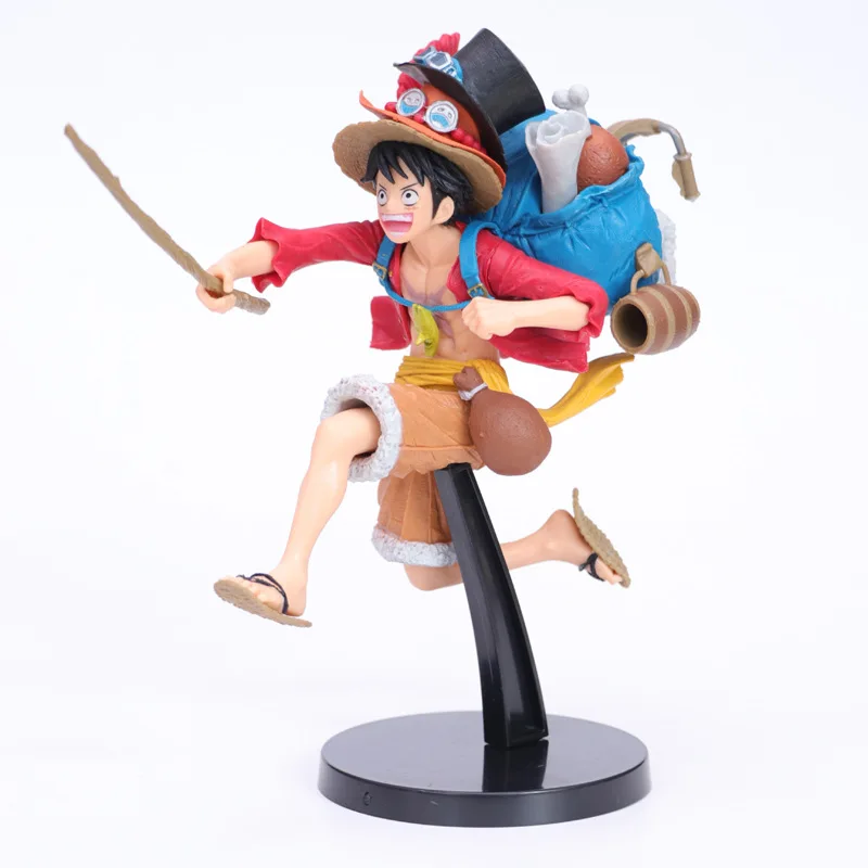 anime one piece monkey d luffy with backpack running ver.