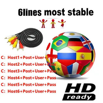 Cable HD de 1 año para receptor de TV satelital V7S V8 Nova, 6/7 Clines, wi-fi, FULL HD, DVB-S2, compatible con servidor Cline d
Cable HD de 1 año para receptor de TV satelital V7S V8 Nova, 6/7 Clines, wi-fi, FULL HD, DVB-S2, compatible con servidor Cline d