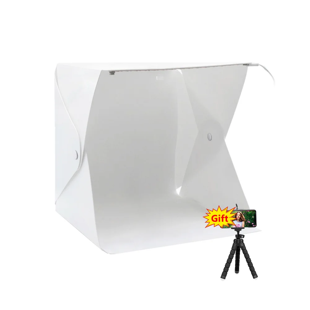 30x30x30cm LED Folding Lightbox Portable Photography Photo Studio Softbox Brightness Light Box For DSLR Camera Tabletop Shooting |