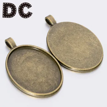 10pcs/lot Ancient Green/silver Oval Blank Tray Pendant Fit 30X40mm Cabochon Setting Cameo DIY Necklace Jewelry Making Finding 
10pcs/lot Ancient Green/silver Oval Blank Tray Pendant Fit 30X40mm Cabochon Setting Cameo DIY Necklace Jewelry Making Finding