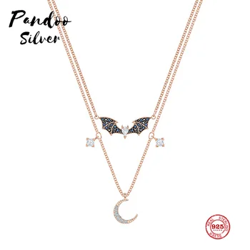 Fashion Charm Pure 925 Silver Original 1:1 Copy, Mysterious Wings Moon Stacking Personality Necklace Female Luxury Jewelry Gifts
Fashion Charm Pure 925 Silver Original 1:1 Copy, Mysterious Wings Moon Stacking Personality Necklace Female Luxury Jewelry Gifts