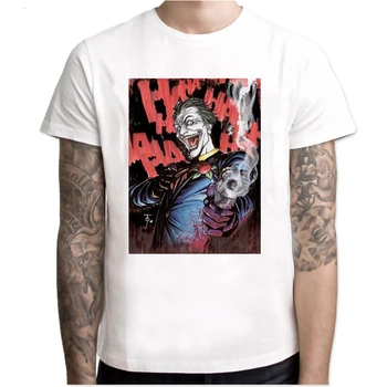 Cartoon Printed T Shirt Men Joker Face Casual O-neck Male tshirt Clown Short Sleeve Funny T Shirts 2020 summer street style
Cartoon Printed T Shirt Men Joker Face Casual O-neck Male tshirt Clown Short Sleeve Funny T Shirts 2020 summer street style