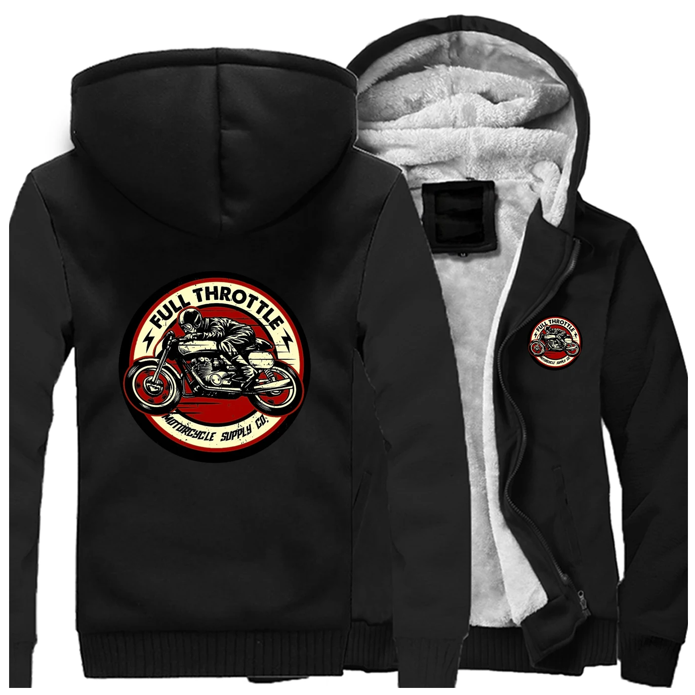 2022 Winter Men Thick Sweatshirt Full Throttle Cafe Racer Rockabilly Biker Zipper Jacket Fleece Warm Mens Thicken Hoodies
2022 Winter Men Thick Sweatshirt Full Throttle Cafe Racer Rockabilly Biker Zipper Jacket Fleece Warm Mens Thicken Hoodies