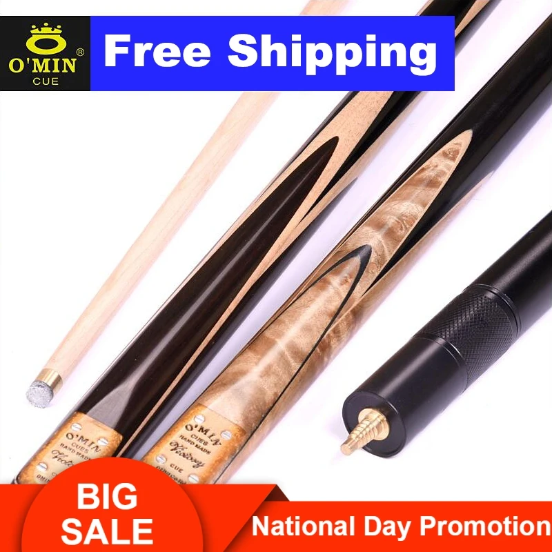 Original O'Min Victors 3/4 Split Snooker Cue One Piece Cue 10mm Tip Professional Maple Shaft with Excellent Extension and Gift
Original O'Min Victors 3/4 Split Snooker Cue One Piece Cue 10mm Tip Professional Maple Shaft with Excellent Extension and Gift