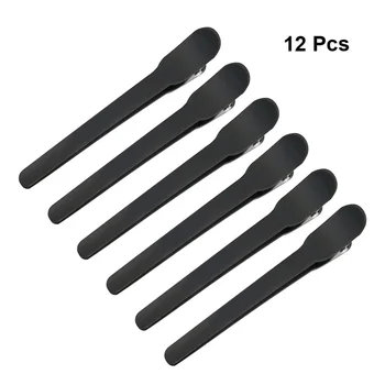 

12PCS Portable Hairdressing Clips Compact Duck Bill Clip Hair Styling Clips Partition Alligator Clip Hair Locating Clips for Hom