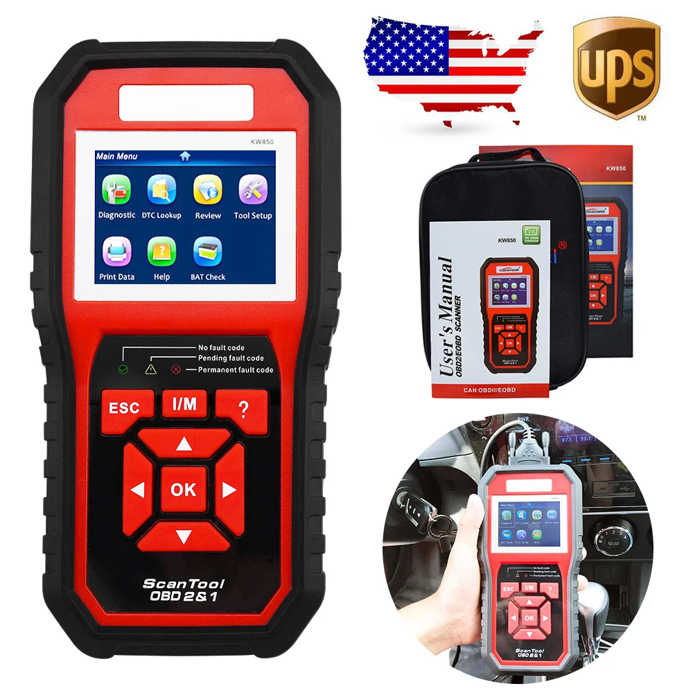 Car Scanner OBD2 Scanner KW850 Full OBD2 Scanner Multi-languages Car Tools ODB Car Diagnostic Tool for Cars
Car Scanner OBD2 Scanner KW850 Full OBD2 Scanner Multi-languages Car Tools ODB Car Diagnostic Tool for Cars
