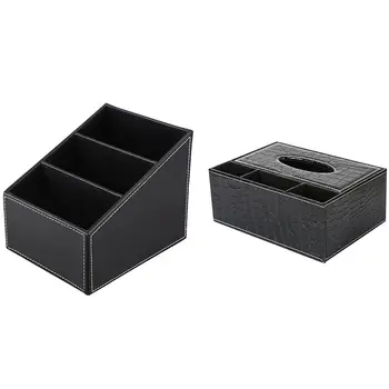 1Pcs Pu Leather Pen Pencil Remote Control Tissue Box & 1Pcs 3 Cells Phone Remote Control Holder Pu Leather Storage Box
1Pcs Pu Leather Pen Pencil Remote Control Tissue Box & 1Pcs 3 Cells Phone Remote Control Holder Pu Leather Storage Box