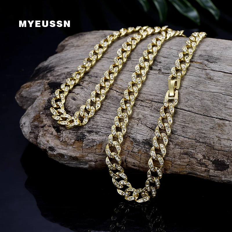 Bling Bling 9MM Cuban Link Chain Necklace Bracelet Men Iced Out Crystal Miami Hip Hop Chain Jewelry Fashion Rhinestone Necklaces
Bling Bling 9MM Cuban Link Chain Necklace Bracelet Men Iced Out Crystal Miami Hip Hop Chain Jewelry Fashion Rhinestone Necklaces