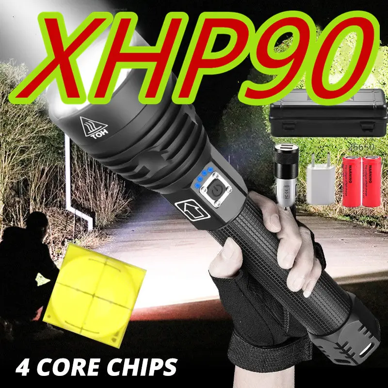 2020 XHP90 The Most Powerful Usb Zoomable Led Flashlight Xhp70.2 Tactical Flash Light Torch by 26650 or 18650 battery for hunt
2020 XHP90 The Most Powerful Usb Zoomable Led Flashlight Xhp70.2 Tactical Flash Light Torch by 26650 or 18650 battery for hunt