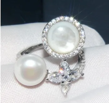wholesale 2pcs/lots chaming 925 silver inlay diamond crystal pearl lady's ring size 5--8
wholesale 2pcs/lots chaming 925 silver inlay diamond crystal pearl lady's ring size 5--8