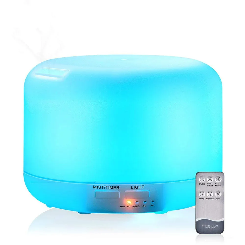 300ML Electric Aromatherapy Essential Oil Aroma Diffuser Remote Control Ultrasonic Aroma Air Humidifier With 7 Colors Lamp
300ML Electric Aromatherapy Essential Oil Aroma Diffuser Remote Control Ultrasonic Aroma Air Humidifier With 7 Colors Lamp