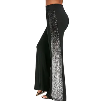 2019 Fashion High Waist Pants Flare Womens Slim Maxi Trousers Sequins Gradient Casual Wide-Leg Black Pants For Women #35
2019 Fashion High Waist Pants Flare Womens Slim Maxi Trousers Sequins Gradient Casual Wide-Leg Black Pants For Women #35