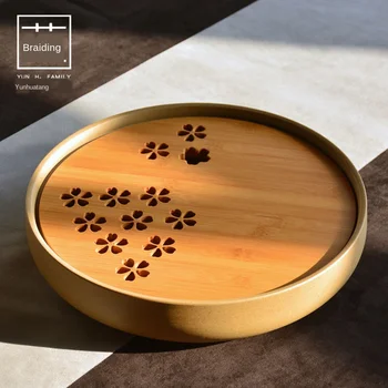Large Round Tea Tray Plum Bamboo Water Storage Ceramic Bamboo Tea Tray Japanese-Style Kung Fu Simple Tea Table Teapot Tray
Large Round Tea Tray Plum Bamboo Water Storage Ceramic Bamboo Tea Tray Japanese-Style Kung Fu Simple Tea Table Teapot Tray