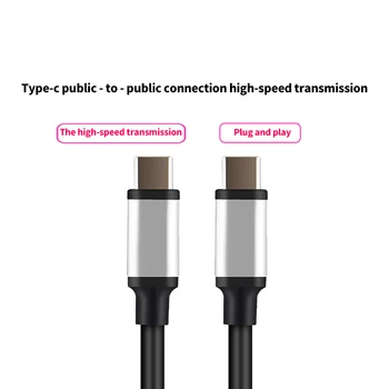 Double Type C Cable 3A Fast Charging 4K HD Video Cabel Data Line Male to Make for Laptop Tablet Type C3.1 Data Line 
Double Type C Cable 3A Fast Charging 4K HD Video Cabel Data Line Male to Make for Laptop Tablet Type C3.1 Data Line