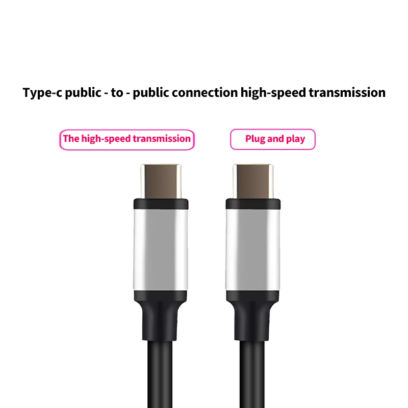 Double Type C Cable 3A Fast Charging 4K HD Video Cabel Data Line Male to Male for Laptop Tablet Type C3.1 Data Line
Double Type C Cable 3A Fast Charging 4K HD Video Cabel Data Line Male to Male for Laptop Tablet Type C3.1 Data Line