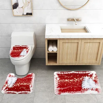 Merry Christmas Bath Mat Print Shower Curtain 3pcs Set Carpet Cover Toilet Cover Bath Mat Pad Set Bathroom Home Decorations Deco
Merry Christmas Bath Mat Print Shower Curtain 3pcs Set Carpet Cover Toilet Cover Bath Mat Pad Set Bathroom Home Decorations Deco