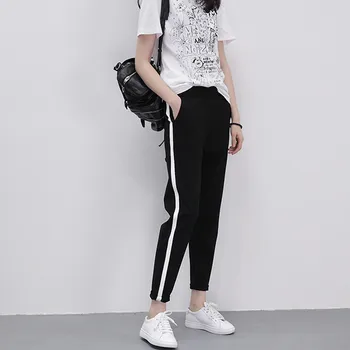 Spring and Summer Thin Korean Version of the L Sweatpants Female Guardian Leisure Pantyhose Feet Harem Pants Wholesale
Spring and Summer Thin Korean Version of the L Sweatpants Female Guardian Leisure Pantyhose Feet Harem Pants Wholesale