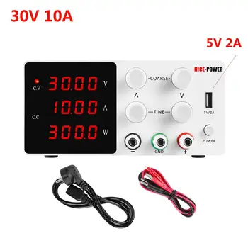 4-digit display 30V 10A Switching DC Lab Power Supply Laboratory Adjustable Precision Digital Display DC Regulated Bench Source
4-digit display 30V 10A Switching DC Lab Power Supply Laboratory Adjustable Precision Digital Display DC Regulated Bench Source