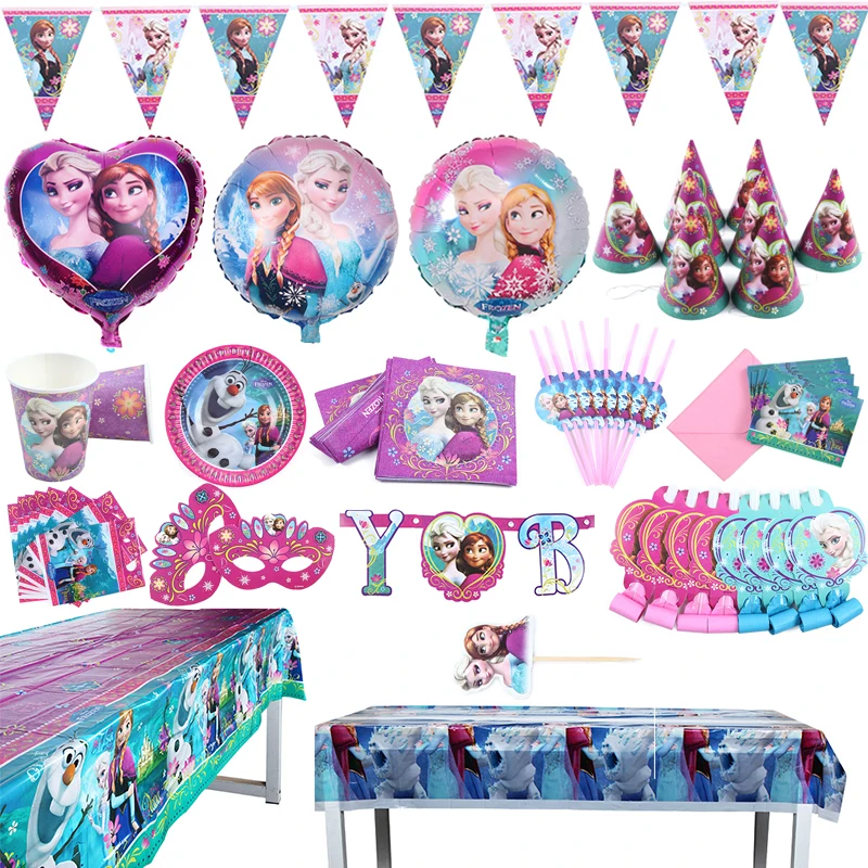 8pcs Frozen Party Supplies Elsa and Anna Balloons Kids Birthday Party Disposable Tableware
8pcs Frozen Party Supplies Elsa and Anna Balloons Kids Birthday Party Disposable Tableware