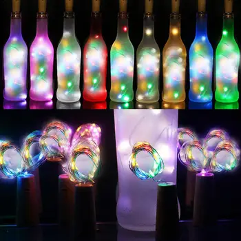 20 LED String Light Wine Bottle Lights Cork DIY Christmas String Lights for Halloween Party Wedding Decoration
20 LED String Light Wine Bottle Lights Cork DIY Christmas String Lights for Halloween Party Wedding Decoration