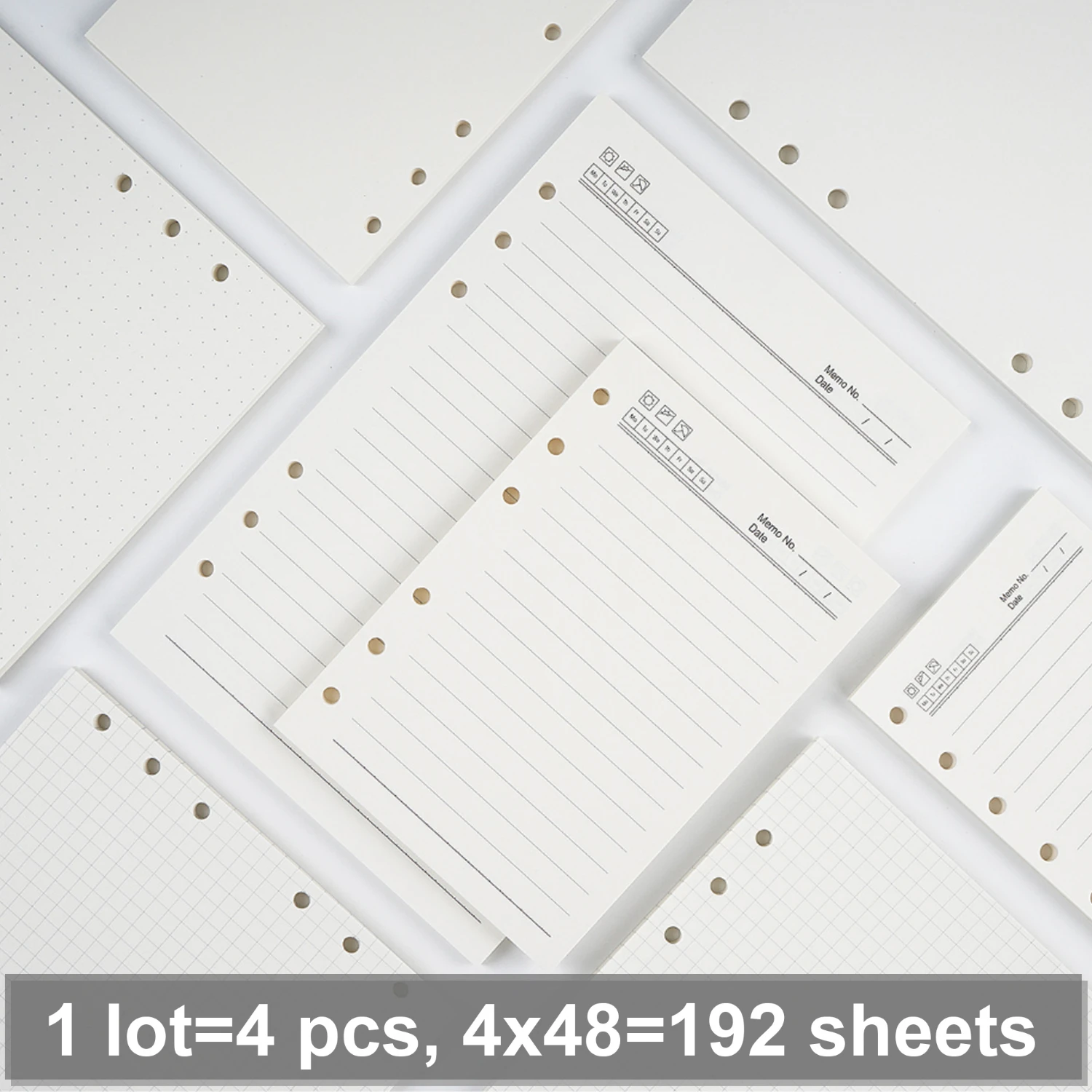 4 pcs/ lot High Quality Ring Binder Notebook Insert Refills 6 Holes A5 A6 A7 Personal Spiral Diary Planner Inner Core 100g Paper
4 pcs/ lot High Quality Ring Binder Notebook Insert Refills 6 Holes A5 A6 A7 Personal Spiral Diary Planner Inner Core 100g Paper