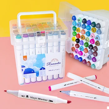 12 24 40 60 Color Marker Art Markers Dual Head for drawing Drawing Alcohol Markers pens brush felt-tip pen school supplies
12 24 40 60 Color Marker Art Markers Dual Head for drawing Drawing Alcohol Markers pens brush felt-tip pen school supplies