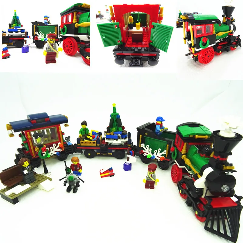 36001 770pcs Model building kits compatible with Brick 10254 city The Christmas Winter Holiday Train blocks building fuger
36001 770pcs Model building kits compatible with Brick 10254 city The Christmas Winter Holiday Train blocks building fuger