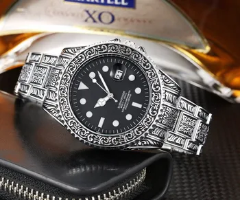 Top Luxury Brand Latest Design Men's Watch Court Carved Case Quartz Wristwatches Movement aaa Men Clock 2020 Gold
Top Luxury Brand Latest Design Men's Watch Court Carved Case Quartz Wristwatches Movement aaa Men Clock 2020 Gold