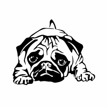 Funny Cute Pug Dog Creative Car Sticker Pattern Waterproof Custom Sunscreen Vinyl Decal for Toyota Honda Lada Vw Bmw 
Funny Cute Pug Dog Creative Car Sticker Pattern Waterproof Custom Sunscreen Vinyl Decal for Toyota Honda Lada Vw Bmw