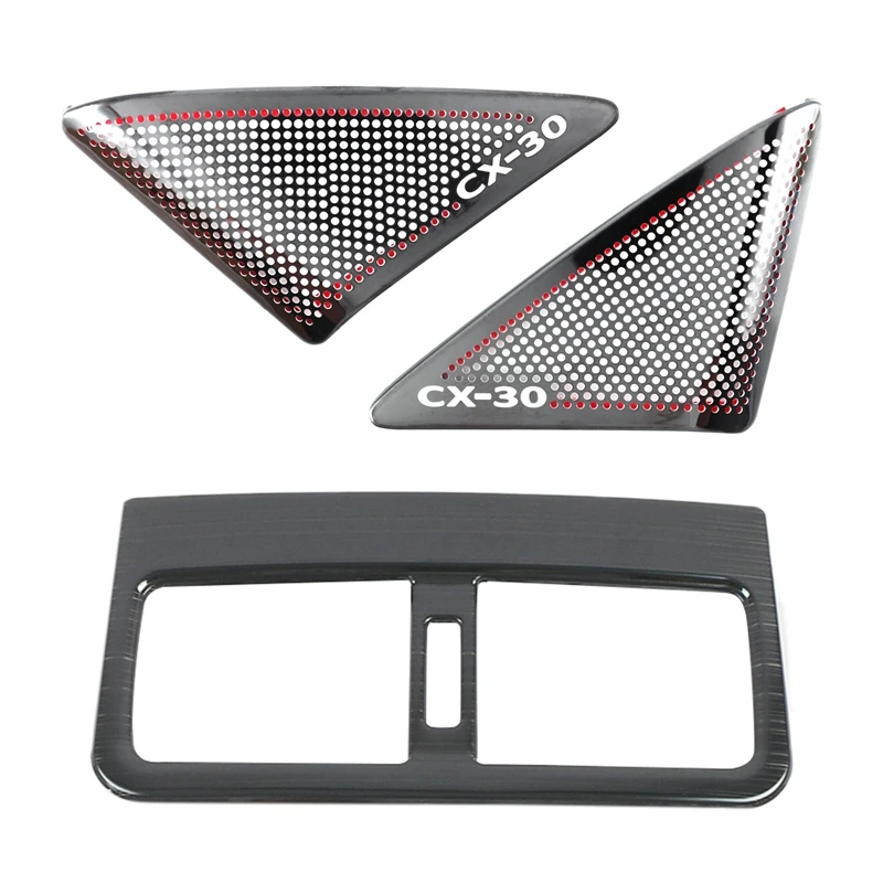 Car Front Column Speaker Cover for CX-30 2020 2021 & Rear Exhaust Vent Trim Stainless Steel | Автомобили и мотоциклы