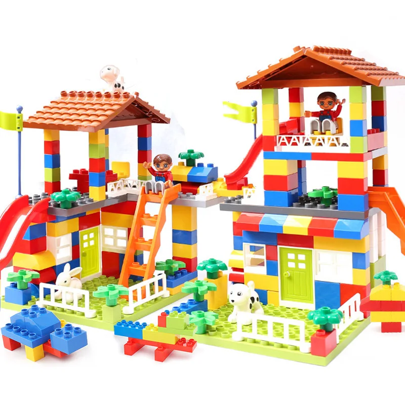 Big Size Slide Blocks Compatible City House Roof Big Particle Building Blocks Castle Brick Toys For Children
Big Size Slide Blocks Compatible City House Roof Big Particle Building Blocks Castle Brick Toys For Children