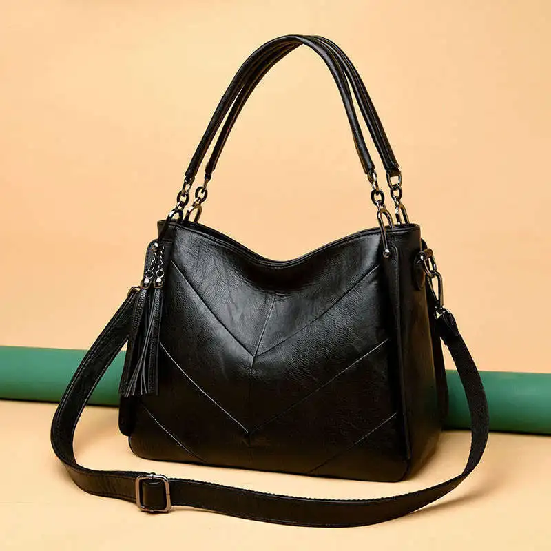 Women Handbag High Quality Soft Sheepskin Genuine Leather sac Balck Luxury Large Female Casual Totes Bag for Lady Shoulder Bags
Women Handbag High Quality Soft Sheepskin Genuine Leather sac Balck Luxury Large Female Casual Totes Bag for Lady Shoulder Bags