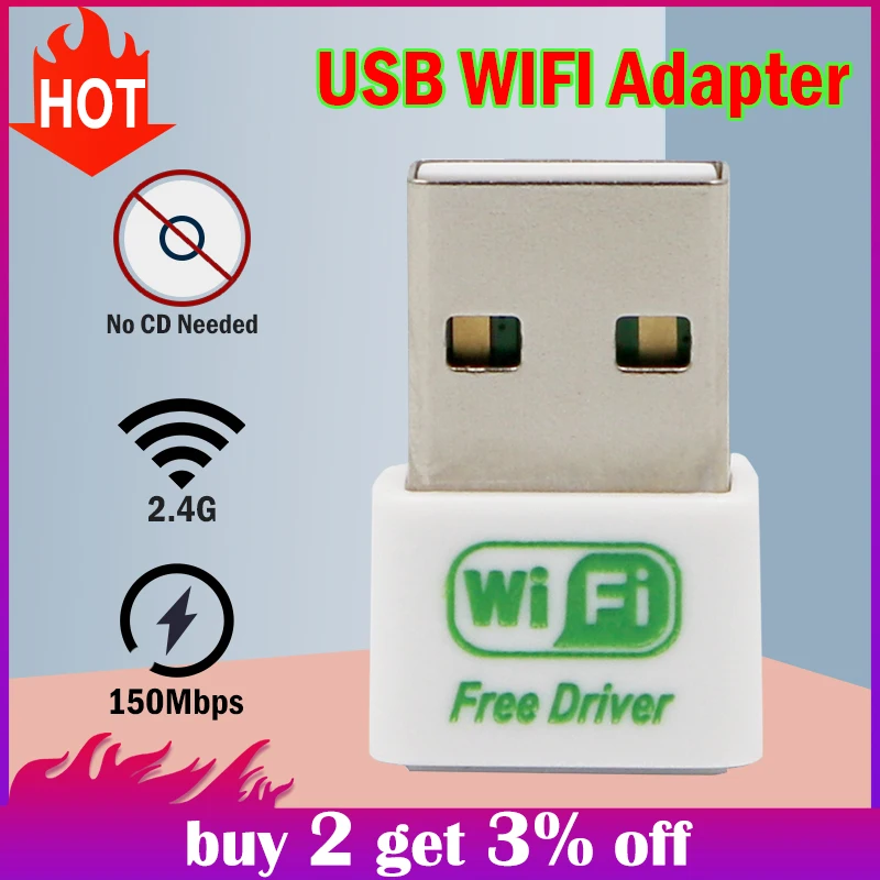 Usb wifi адаптер ethernet lan беспроводной 802.11n ноутбук ключ карта antena adaptador 2 4g wi fi приемник