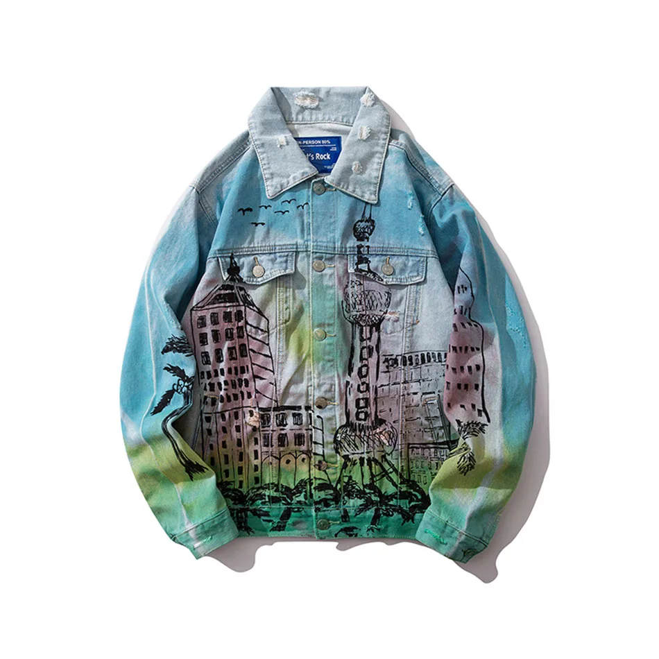 2019 Letter Print Jeans Jackets Male Loose BF Gradient Bomber Jacke Autumn Hip Hop Denim Jaqueta Masculino Coats
2019 Letter Print Jeans Jackets Male Loose BF Gradient Bomber Jacke Autumn Hip Hop Denim Jaqueta Masculino Coats